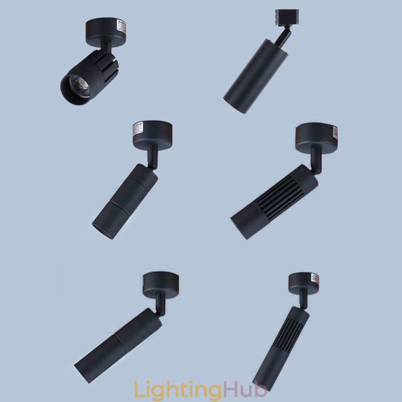 Rotatable COB Spotlight Black Ceiling Spotlight(Single Light)