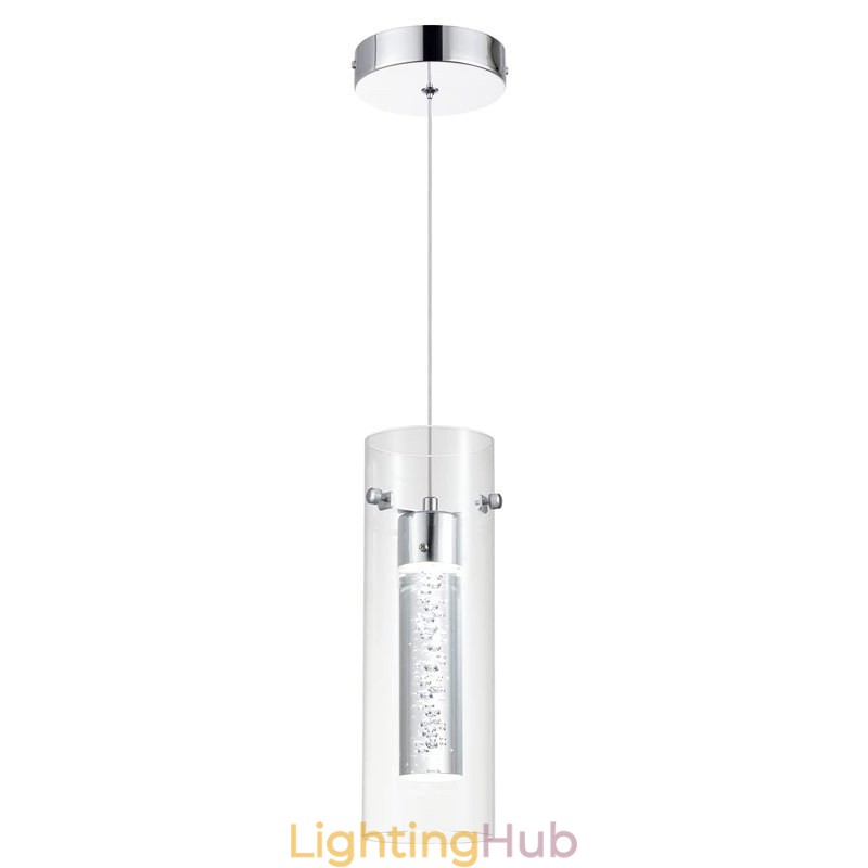 3 Light Artistic Pendant Light with Glass Shades G4 Bulb Base