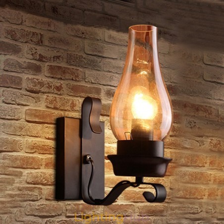 Retro Rustic Nordic Glass Wall Lamp Bedroom Bedside Wall Sconce Vintage Industrial Wall Light Fixtures Retro Rustic Nordic Glass Wall Lamp Bedroom Bedside Wall Sconce Vintage Industrial Wall Light Fixtures