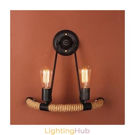 Contracted Balcony Stair Lamp Semicircle Hemp Rope Wall Lamp Contracted Balcony Stair Lamp Semicircle Hemp Rope Wall Lamp