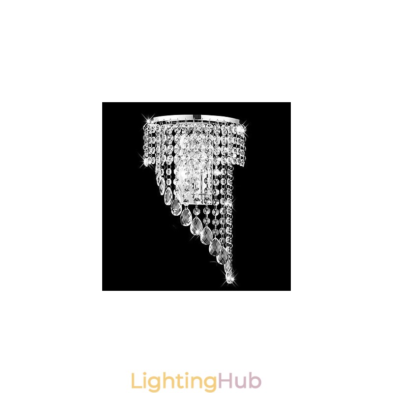 Crystal Flush Mount wall Lights Modern Contemporary Metal