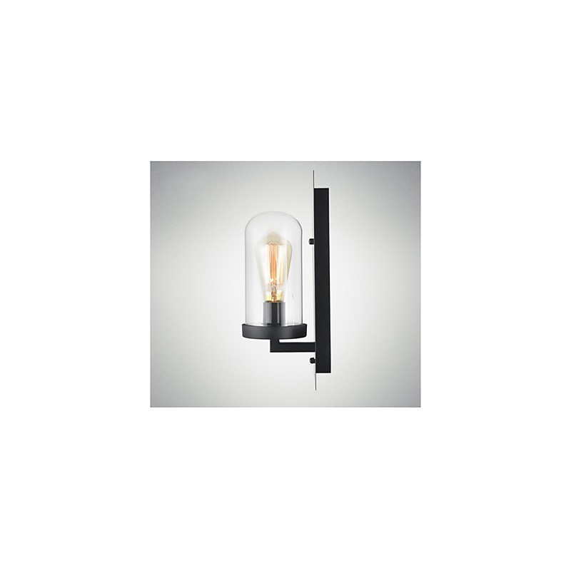 Rustic Style Fixtures Iron Glass Wall Sconce Retro Wall Lamp Light From US