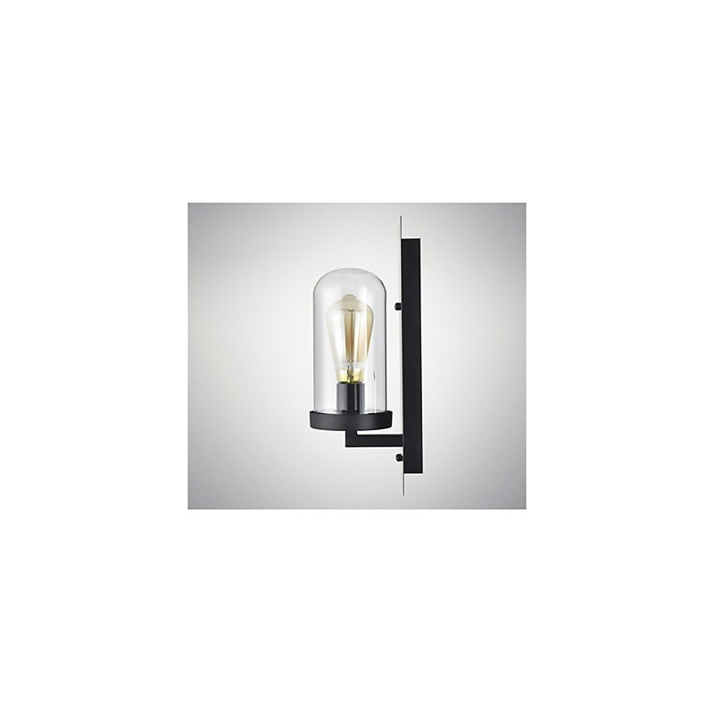 Rustic Style Fixtures Iron Glass Wall Sconce Retro Wall Lamp Light From US