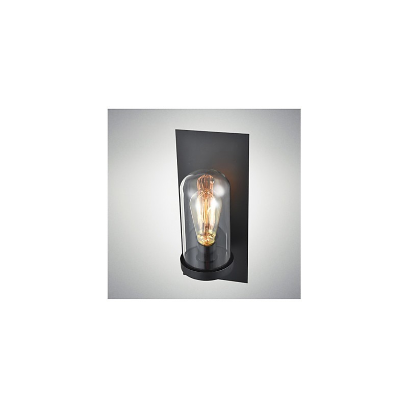 Rustic Style Fixtures Iron Glass Wall Sconce Retro Wall Lamp Light From US