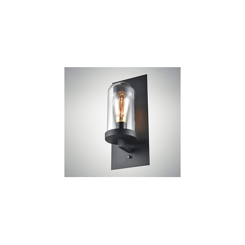 Rustic Style Fixtures Iron Glass Wall Sconce Retro Wall Lamp Light From US
