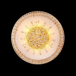 Round Crystal Absorb Dome Light Ceiling Lamp Diameter 80CM Contains 15 Bulbs