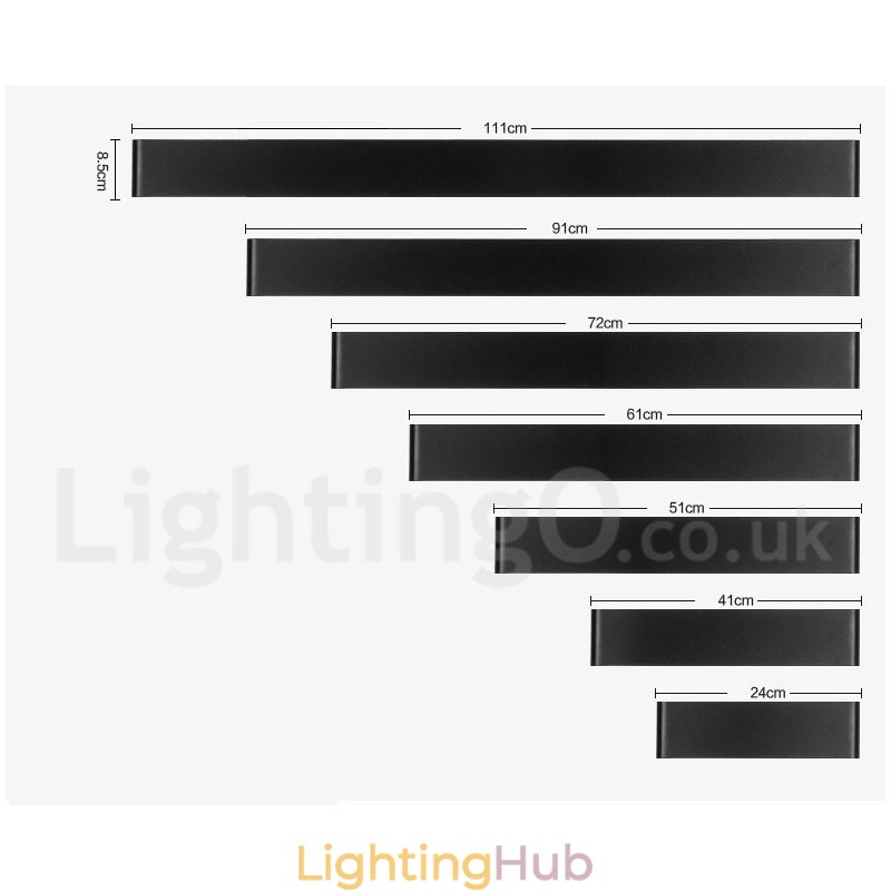 Long Modern Contemporary Wall Lamps & Sconces For Indoor Metal Wall Light IP 44 for Bathroom Bedroom Living Room