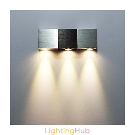 Modern Wall Light with Scattering Light Rectangular Aluminium Body Modern Wall Light with Scattering Light Rectangular Aluminium Body