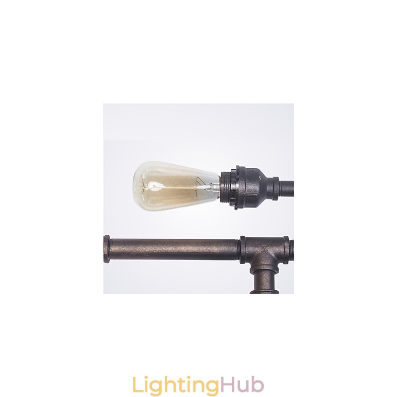 Vintage Industrial Wall Lamp Bathroom Kitchen Dinning Pipe Edison Light Luxury Dining Bar Sconces Lamparas FJ DB2 014A0
