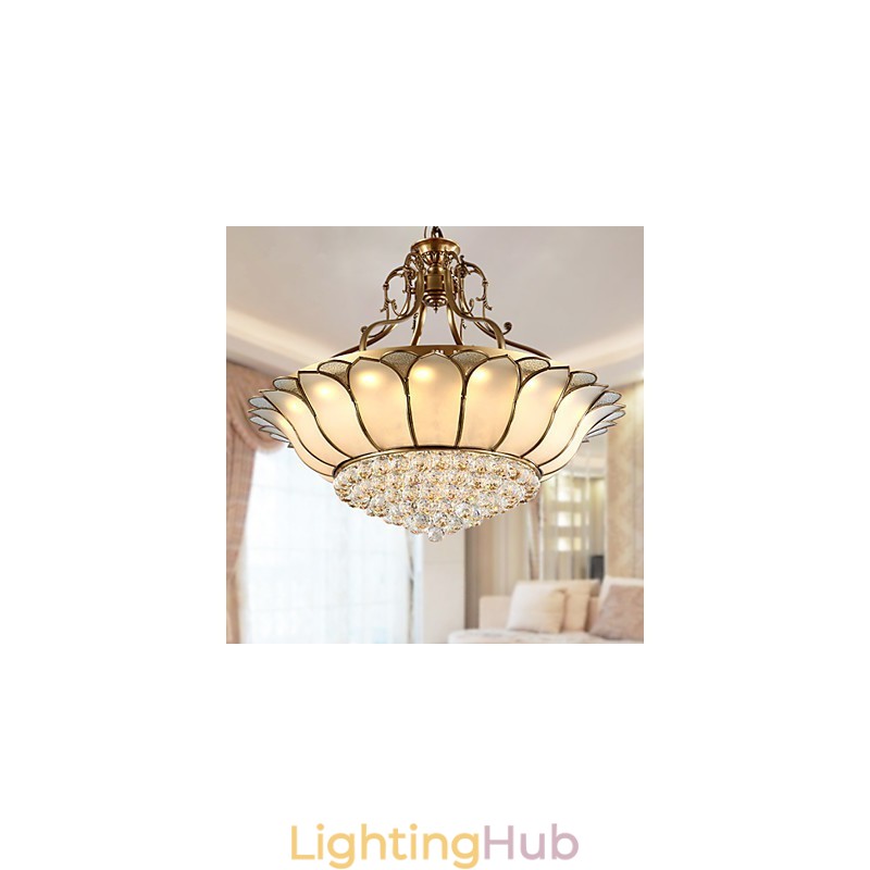 Traditional Classic Rustic Lodge Brass Metal Flush Mount