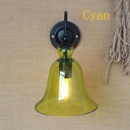 American Rural Countryside Pastoral Minimalist Living Room Hallway Decorated Glass Wall Sconce