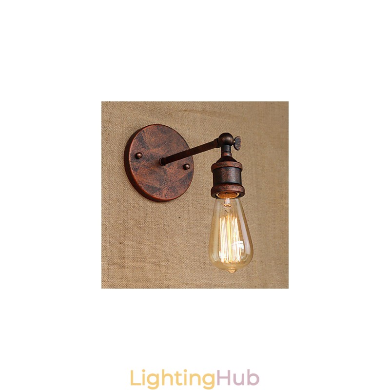 American Bar Cafe Restaurant Bedside Minimalist Aisle Ferruginous Iron Wall Sconce