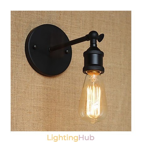 American Restaurant Bar Cafe Bedside Aisle Minimalist Black Wrought Iron Wall Sconce American Restaurant Bar Cafe Bedside Aisle Minimalist Black Wrought Iron Wall Sconce