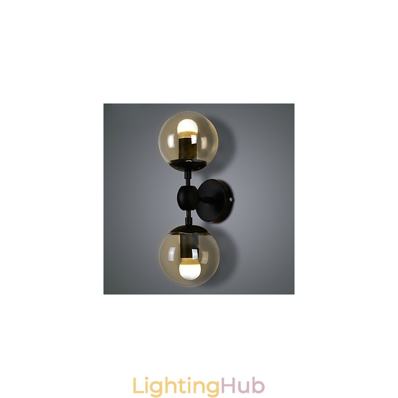 Wall Sconces Glass ball Rustic Lodge Metal