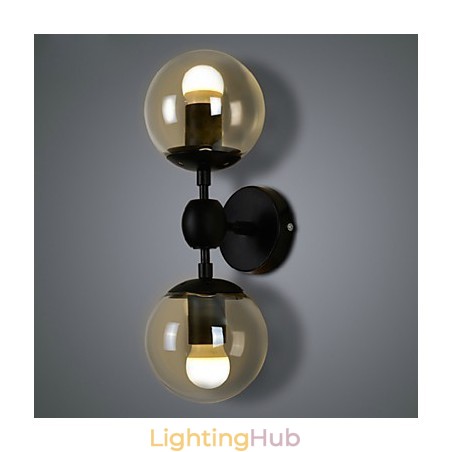 Wall Sconces Glass ball Rustic Lodge Metal Wall Sconces Glass ball Rustic Lodge Metal