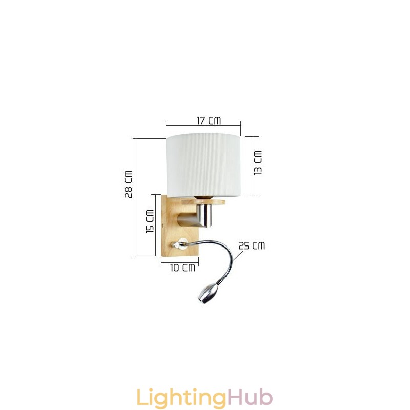 Wall Lamp One Light with Reading Light