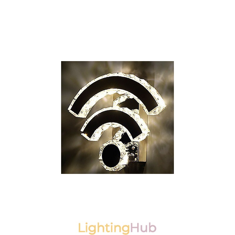WIFI Crystal Wall Sconces Crystal Modern Contemporary Bed Living Hotel Metal