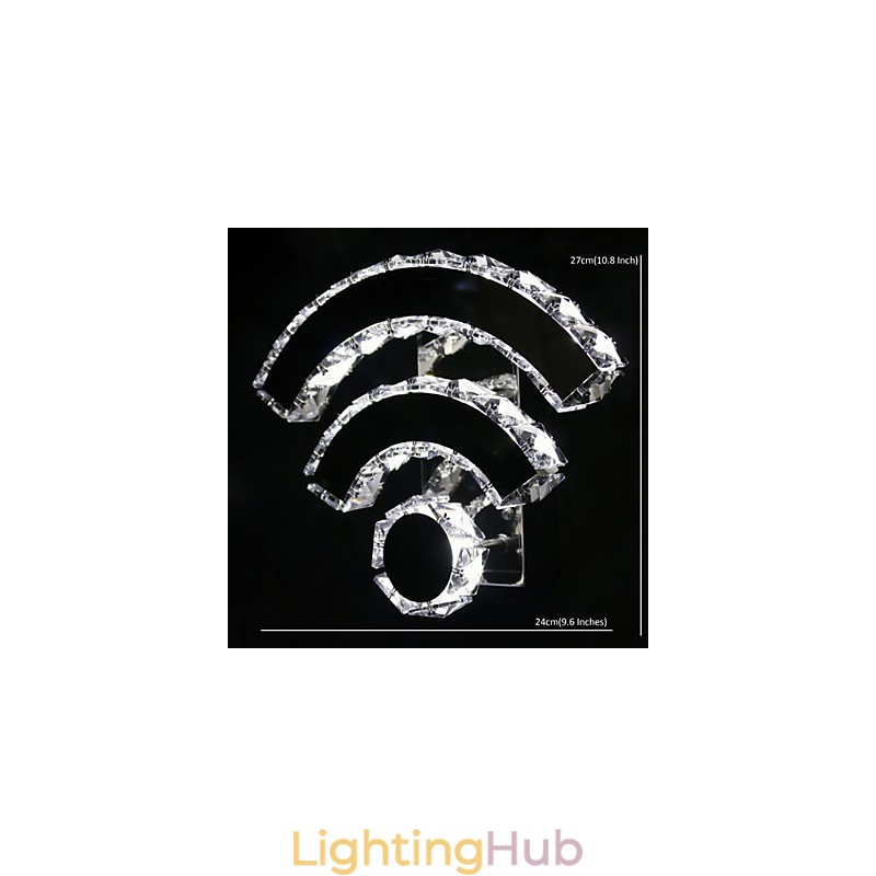 WIFI Crystal Wall Sconces Crystal Modern Contemporary Bed Living Hotel Metal