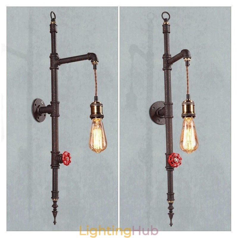 The Pipe Wall Of Rural Creative Retro Rocket Wall Lamp