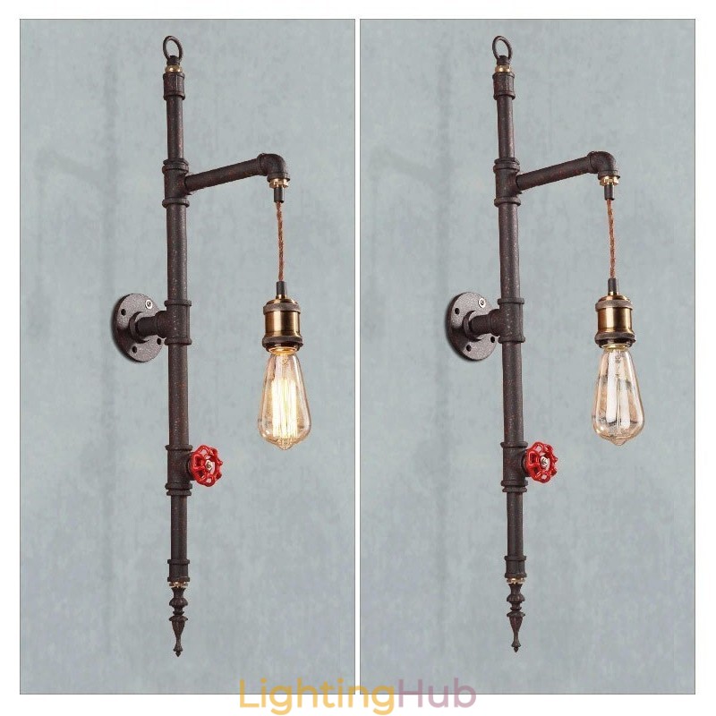 The Pipe Wall Of Rural Creative Retro Rocket Wall Lamp