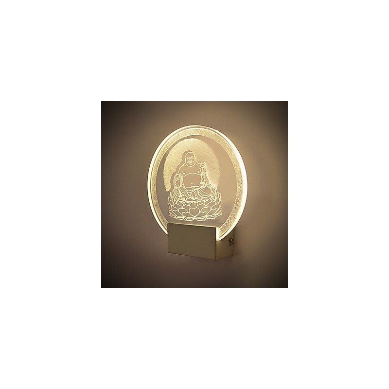 Acrylic Wall Lamp PVC Lamp Light Chip Modern Contemporary Metal