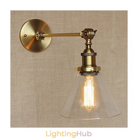 The Iron Glass Bronze Brass Arm Style Retro Creative American Country Hall Bedroom Wall Lamp The Iron Glass Bronze Brass Arm Style Retro Creative American Country Hall Bedroom Wall Lamp
