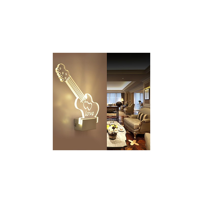 Acrylic Wall Lamp PVC Lamp Light Modern Contemporary Metal