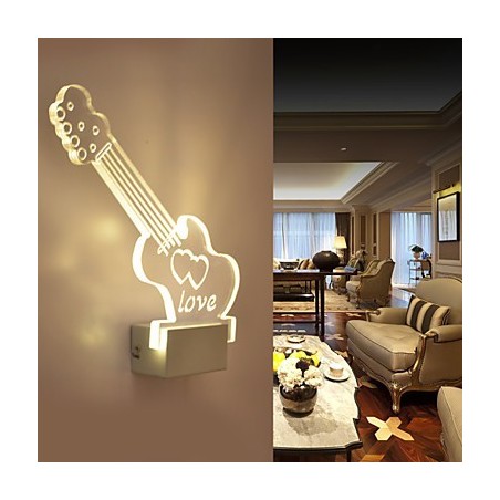Acrylic Wall Lamp PVC Lamp Light Modern Contemporary Metal