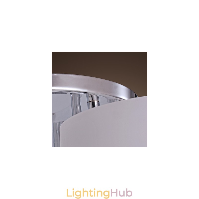 Modern Contemporary Chrome Metal Chandelier Flush Mount
