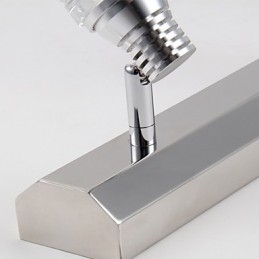 Modern Wall Light with Glass Bubble Shade Mirror Front Style