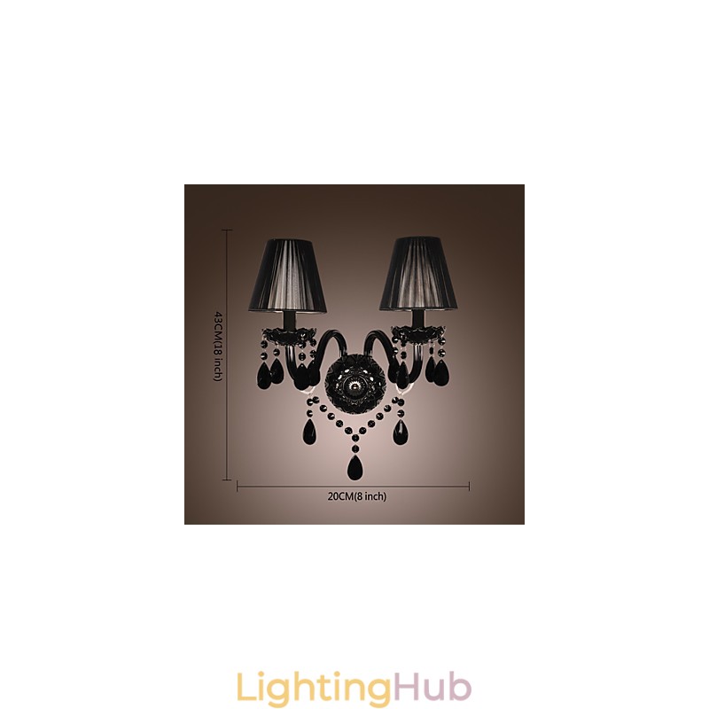 Crystal Candle Wall Lights Modern Contemporary Glass