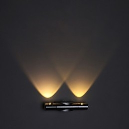 Modern Wall Light with Scattering Light Sci fi Design