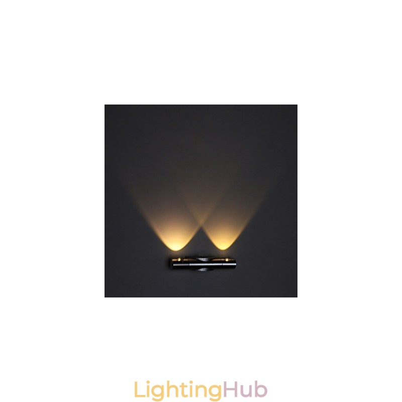 Modern Wall Light with Scattering Light Sci fi Design