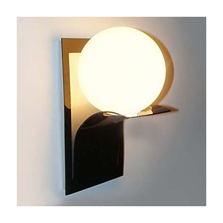 Bathroom Wall Light Modern Globe Metal Glass Electroplating