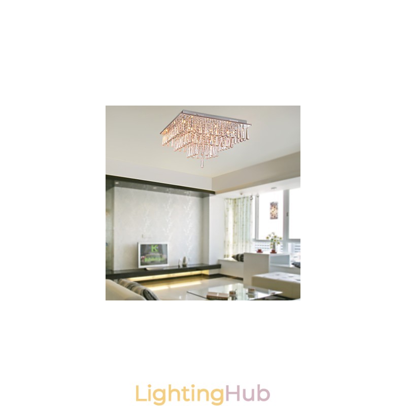 Modern Contemporary Crystal Others Flush Mount