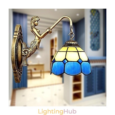 Europe Type Restoring Ancient Ways Wall Lamp Creative Mediterranean Glass Lights Europe Type Restoring Ancient Ways Wall Lamp Creative Mediterranean Glass Lights