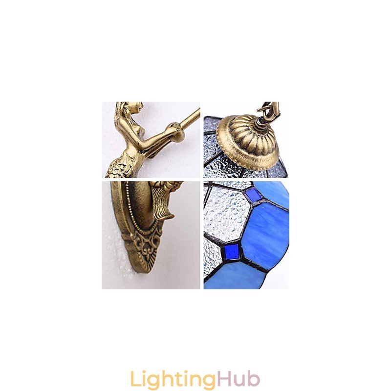 Europe Type Restoring Ancient Ways Wall Lamp Creative Mediterranean Glass Lights