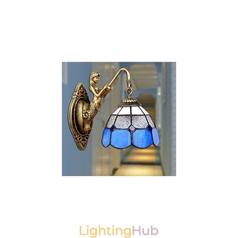 Europe Type Restoring Ancient Ways Wall Lamp Creative Mediterranean Glass Lights