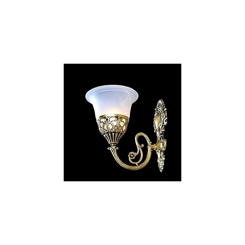 Bronze Wall Sconces Lights Moire Glass European Retro Classic 220V