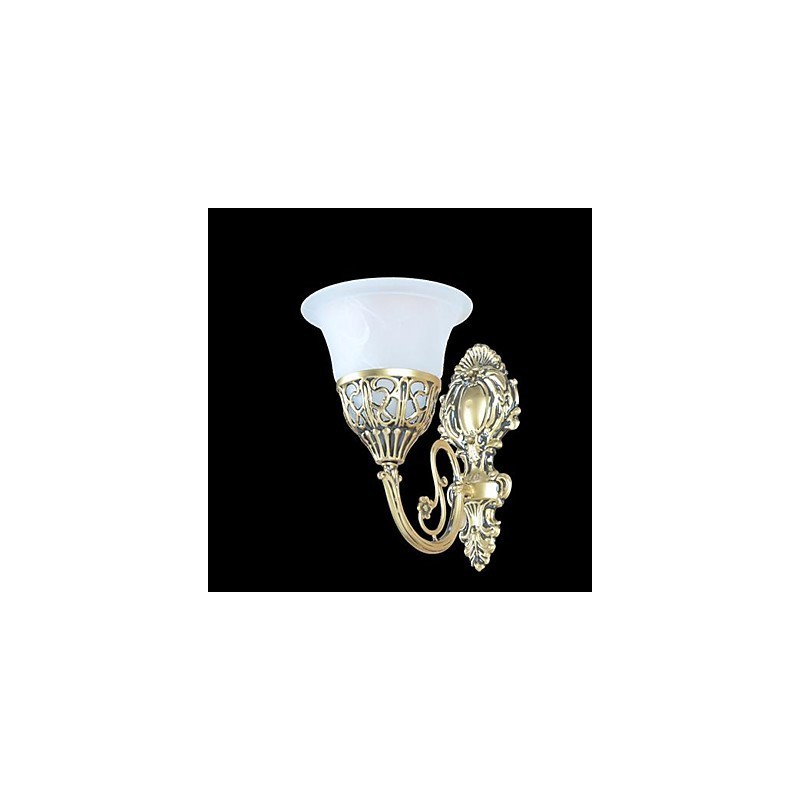 Bronze Wall Sconces Lights Moire Glass European Retro Classic 220V