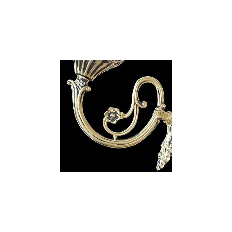 Bronze Wall Sconces Lights Moire Glass European Retro Classic 220V