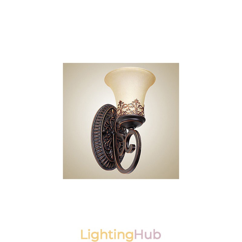 Vintage Wall Lamps 1 Light with Resin Material Glass Shade Bed Room Living Room Hallway Lights