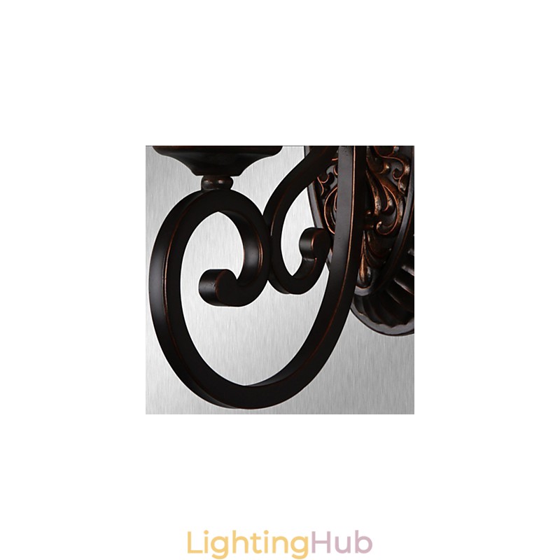 Vintage Wall Lamps 1 Light with Resin Material Glass Shade Bed Room Living Room Hallway Lights