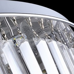 Flush Mount with Remote Control Modern Contemporary Glass