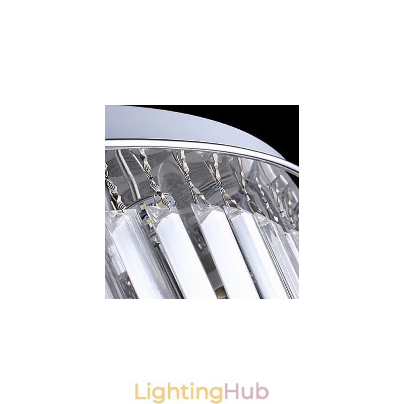 Flush Mount with Remote Control Modern Contemporary Glass