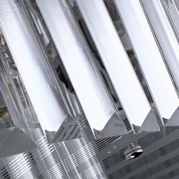 Flush Mount with Remote Control Modern Contemporary Glass