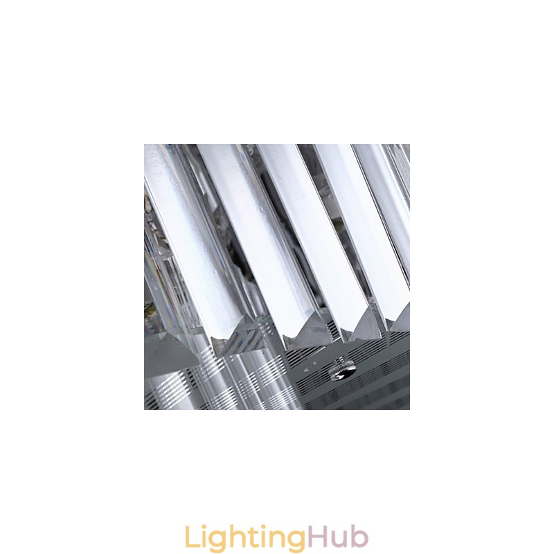 Flush Mount with Remote Control Modern Contemporary Glass