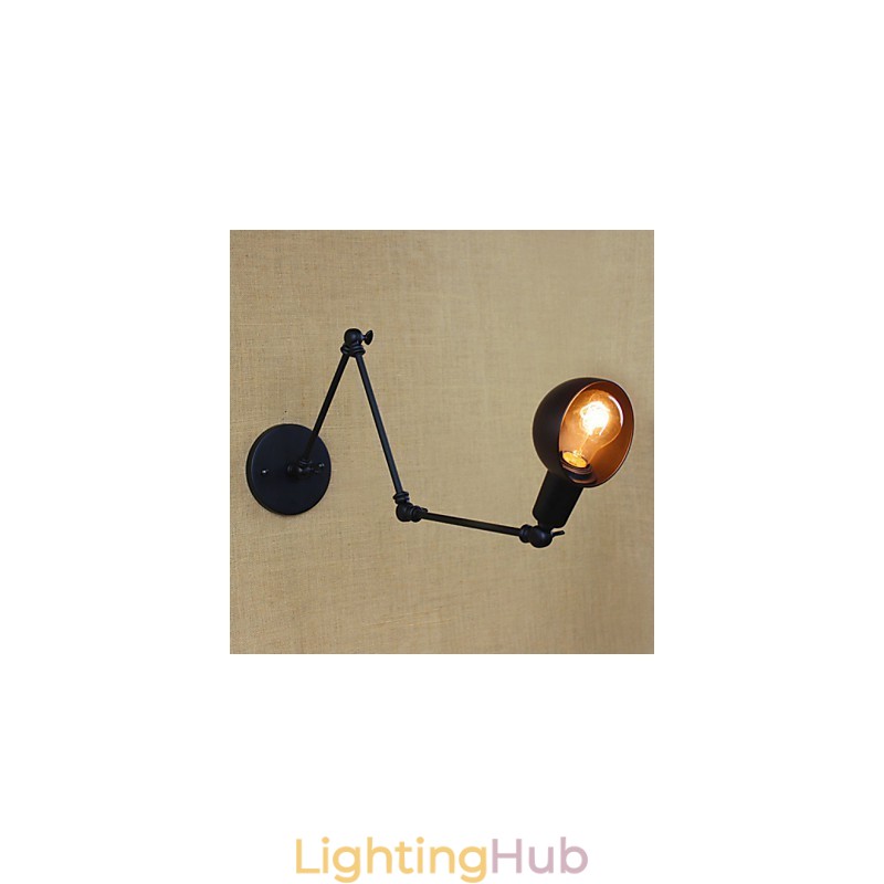 Personality Long Arm Adjustable Angle Bar Three Retro Living Room Lamps Lighting Decorative Wall Sconce