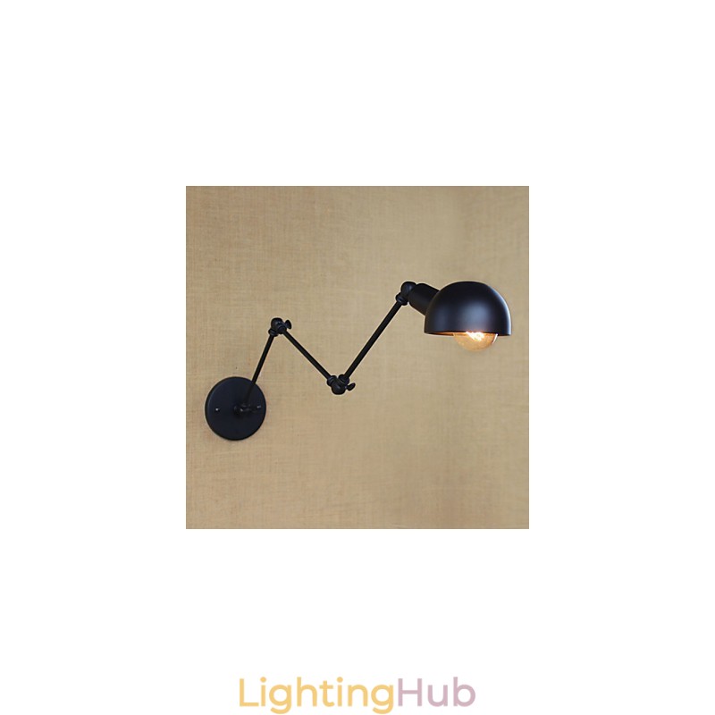 Personality Long Arm Adjustable Angle Bar Three Retro Living Room Lamps Lighting Decorative Wall Sconce