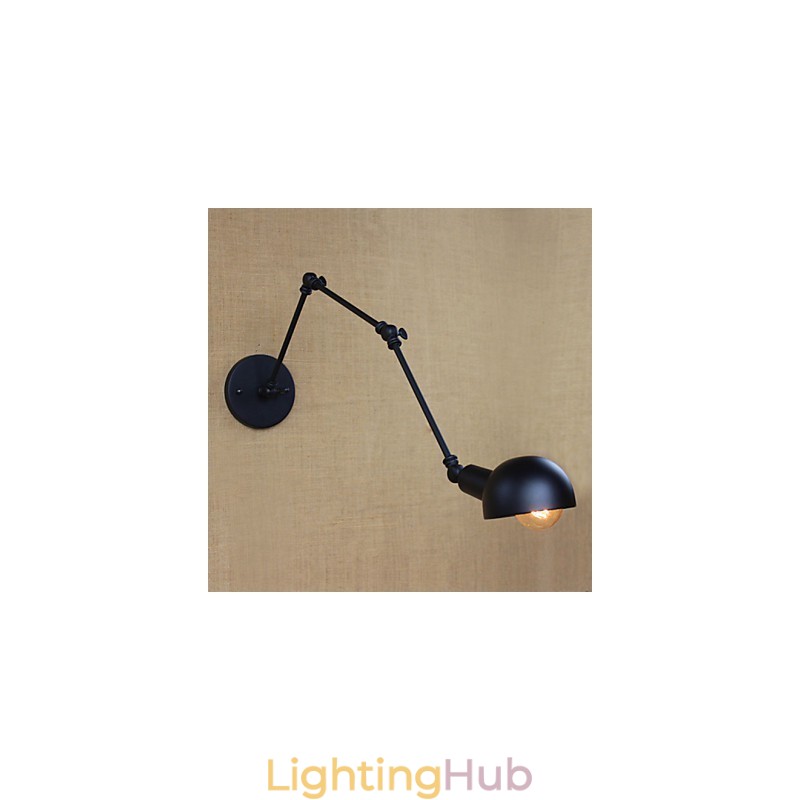 Personality Long Arm Adjustable Angle Bar Three Retro Living Room Lamps Lighting Decorative Wall Sconce